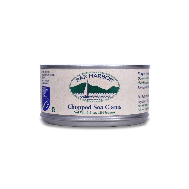 Chopped Sea Clams 12/6.5 oz. Cans Shop Bar Harbor®