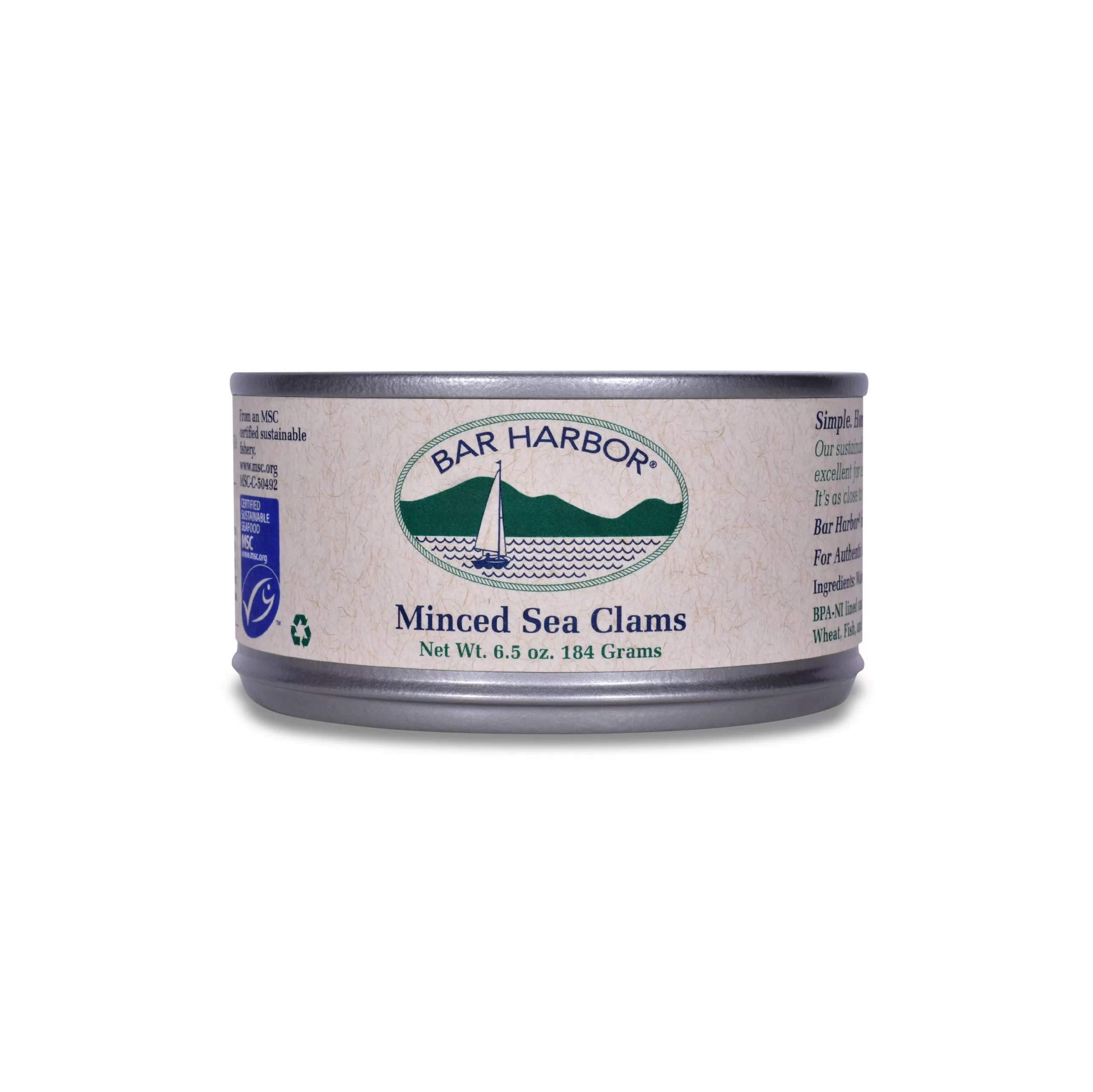 Minced Clams 12/6.5 oz. Cans Shop Bar Harbor®