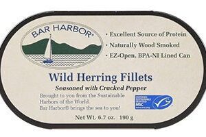 Wild Herring Fillets with Cracked Pepper (12) 6.7 oz. cans